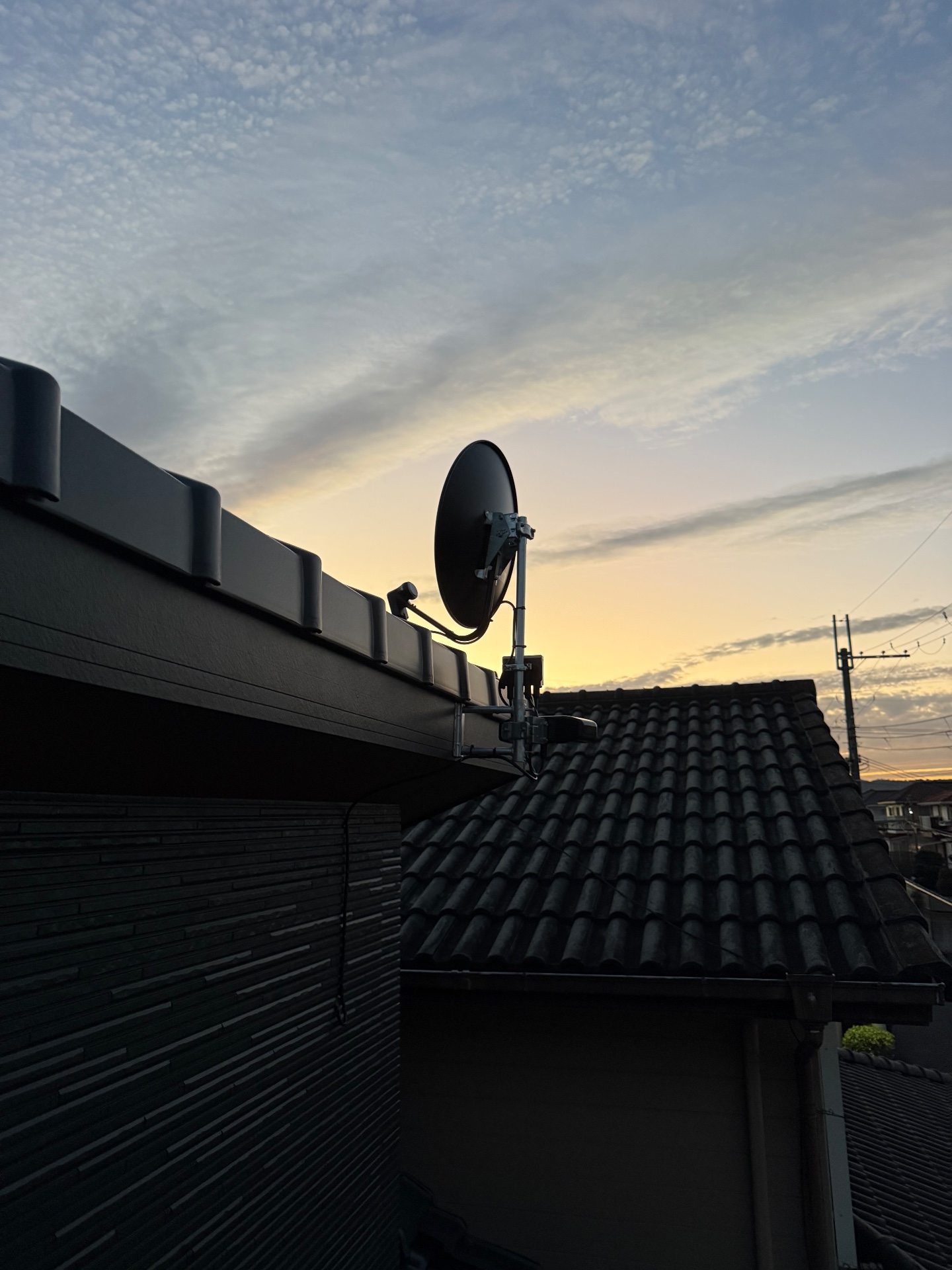 奈良県北葛城郡広陵町のBS・CSアンテナ設置施工写真