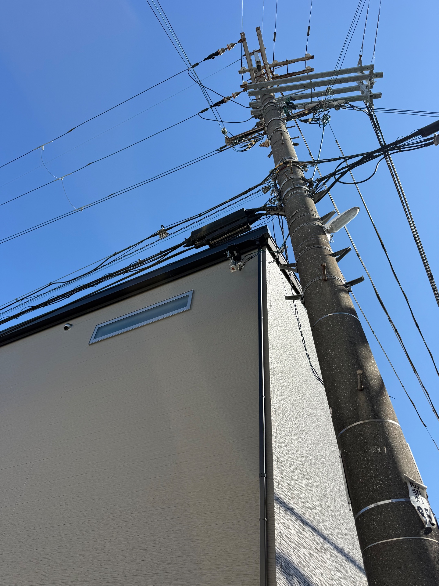 大阪府大阪狭山市の地デジ新規（アンテナ）施工写真
